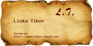 Liska Tibor névjegykártya