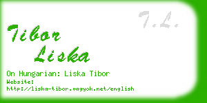 tibor liska business card